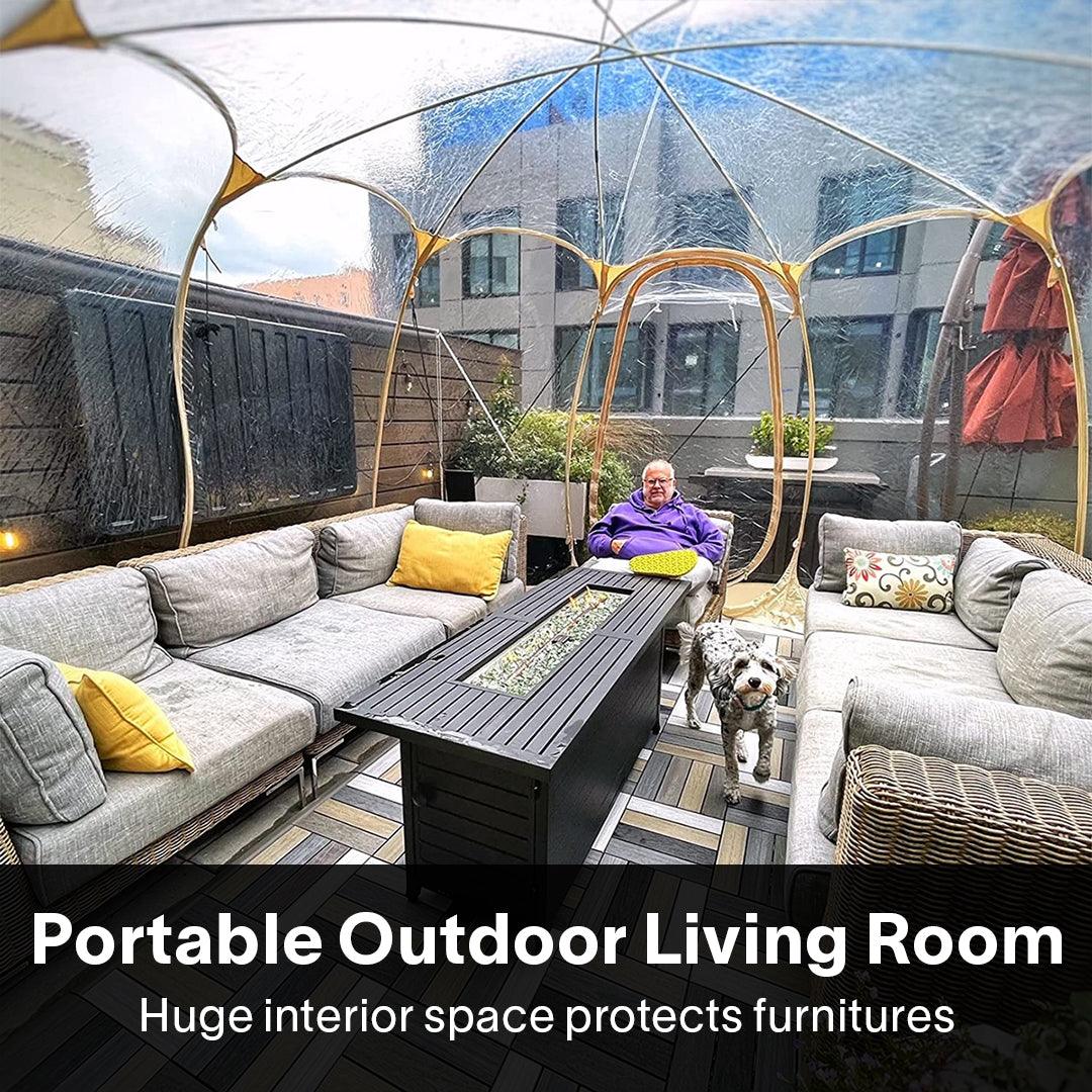 Alvantor Clear Bubble Tent Pop Up Gazebo Outdoor Multifunctional Family Shelter - Alvantor