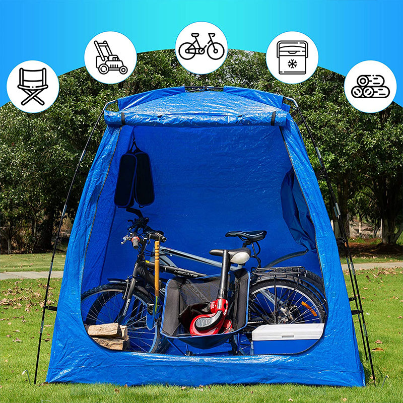 Bike Storage Shed Tent Waterproof Portable Backyard Outdoor Bicycle Yard Stash Shelter