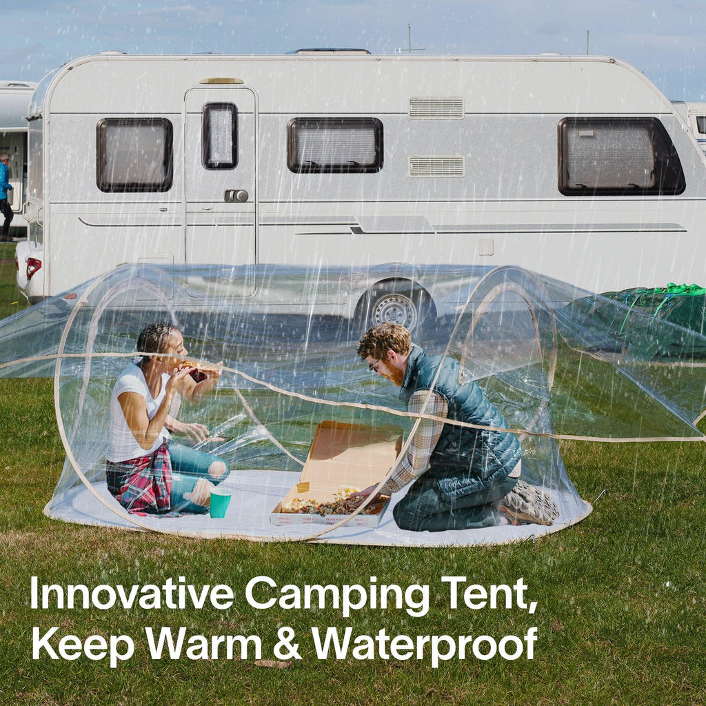 EighteenTek Clear Pop Up Tent Camping Stargazing Transparent Instant Weather Pod